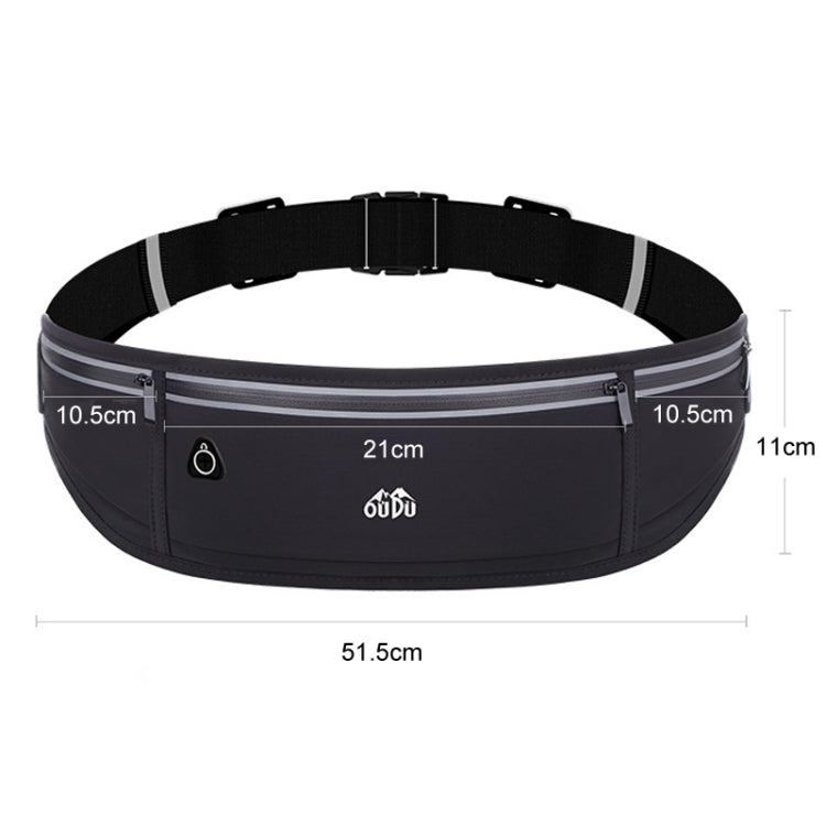 OUDU Outdoor Sports Waist Pack Male And Female Running Waterproof Cell Phone Bag