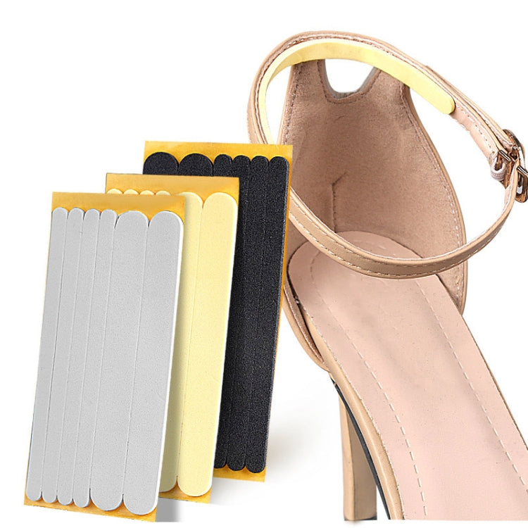 6pcs /Pack Anti-friction Soft Shoe Side Stickers Anti-falling Heel Posterior Stickers, Color: Black Foam