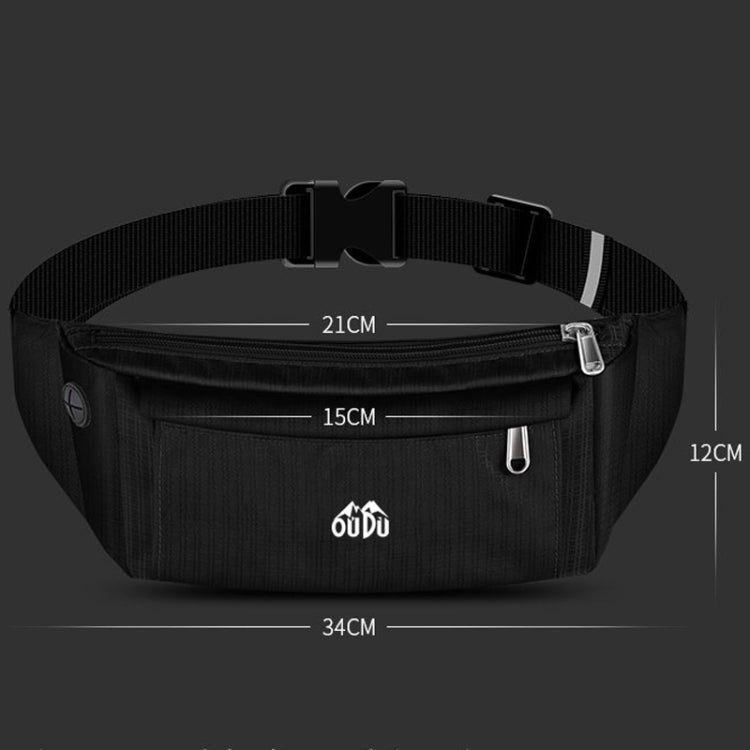 OUDU Outdoor Sports Waist Pack Male And Female Running Waterproof Cell Phone Bag