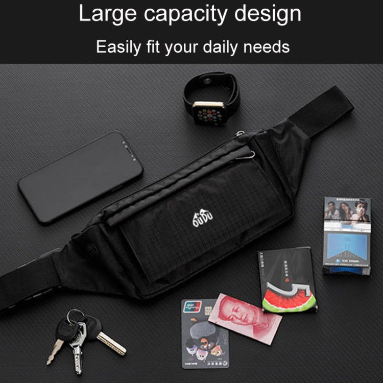 OUDU Outdoor Sports Waist Pack Male And Female Running Waterproof Cell Phone Bag