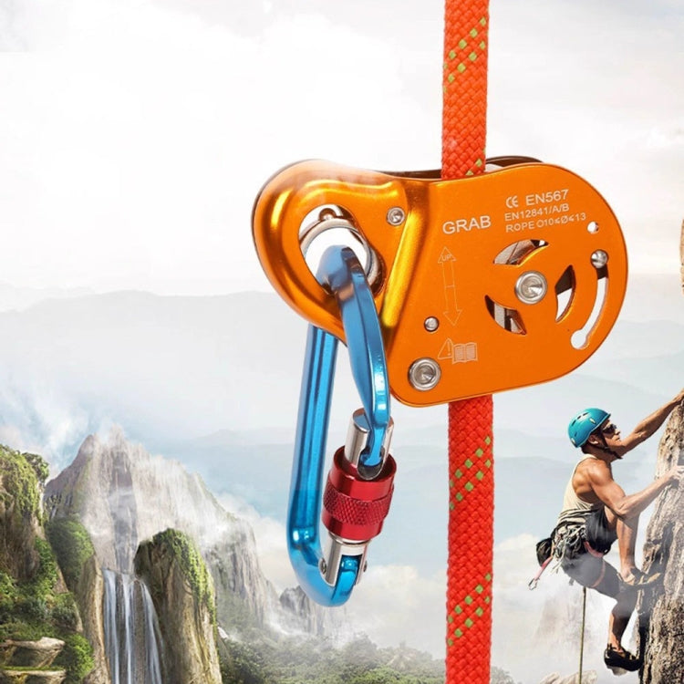 XINDA TPQ6608 High-altitude Work Protector Removable Self-locking Rope Grabber - Orange