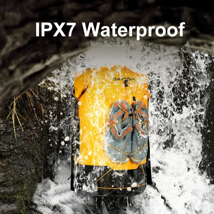 XINDA XD-BAG19 IPX7 Waterproof Outdoor Stream Tracing Backpack Diving Bag, Color: Yellow-16L