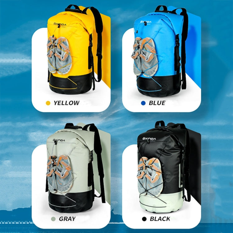 XINDA XD-BAG19 IPX7 Waterproof Outdoor Stream Tracing Backpack Diving Bag, Color: Black-16L