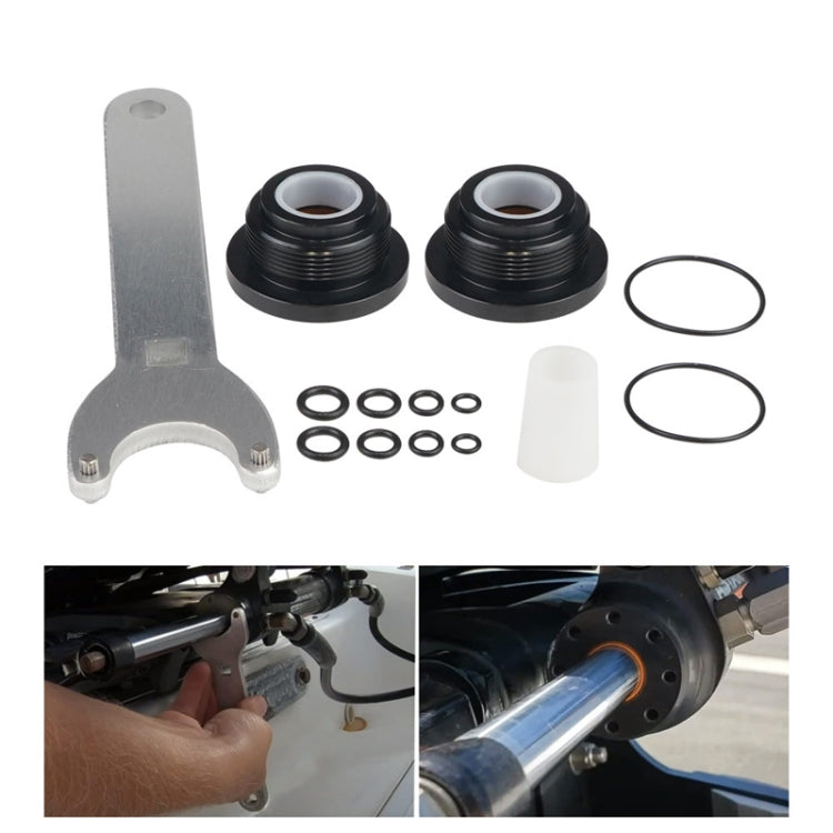 For Seastar HS5157 Boat Front Mount Hydraulic Steering Cylinder Seal Kits Wrench Tool - Orange Inner Ring