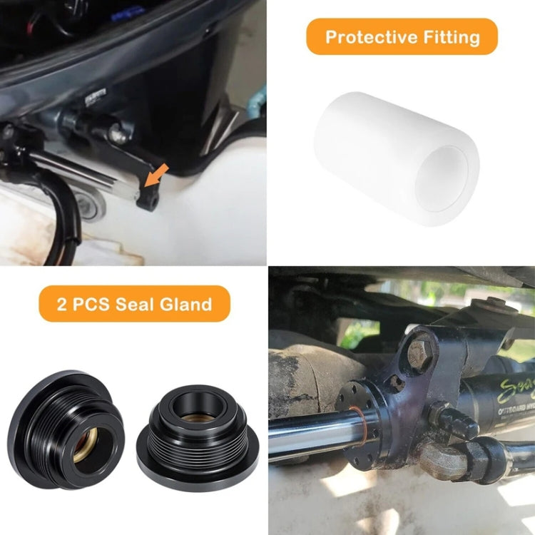 For Seastar HS5157 Boat Front Mount Hydraulic Steering Cylinder Seal Kits Wrench Tool - Orange Inner Ring