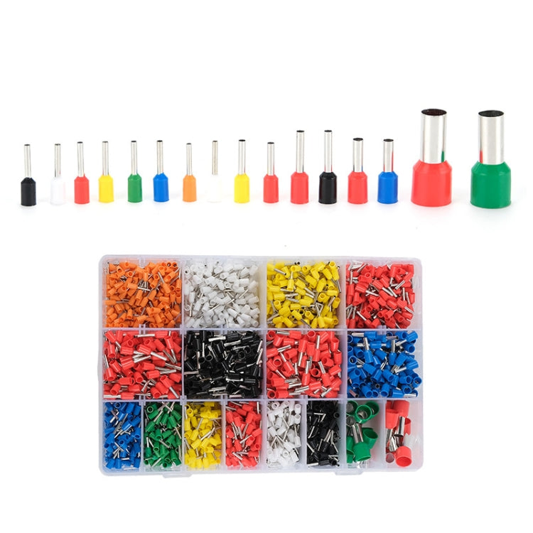 2120pcs /Set 0.5-16MM European Style Tube Type Wiring Cold Press Terminal Set - Terminal Box Package