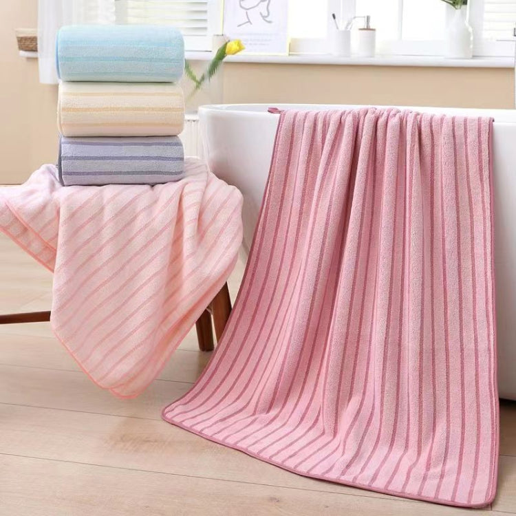 2pcs /Set Thickened Coral Velvet Bath Towel Beach Towel Soft Absorbent No Linting, Size: 70x140cm+35x75cm
