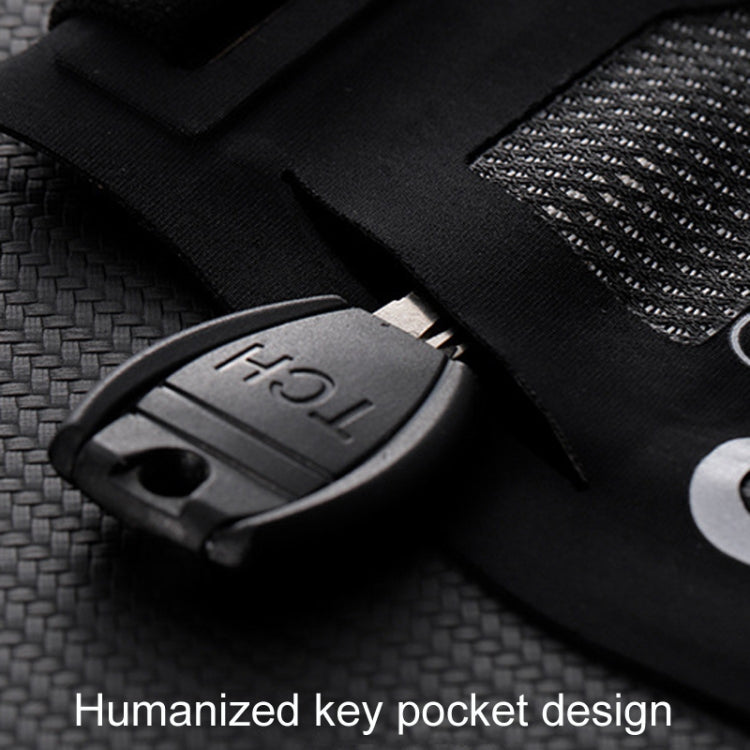 Outdoor Running Cell Phone Waist Pack Men And Women Waterproof Sports Gear, Style: Single Zipper Hemp Gray