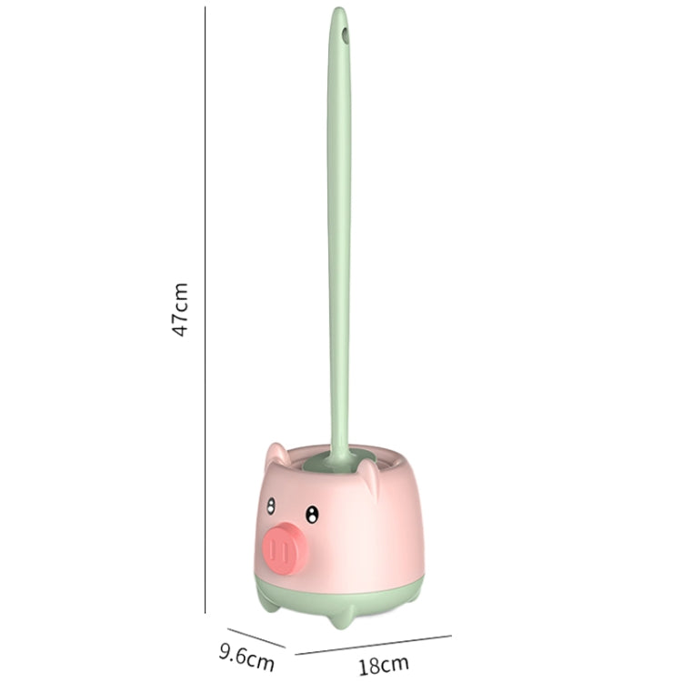 Cute Cartoon Toilet Brush Bathroom Cornerless Wall Mounted With Base Cleaning Brush