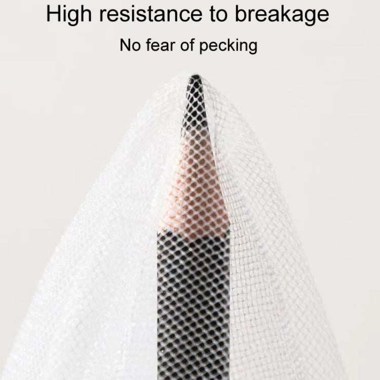 Encrypted Splashproof Birdcage Mesh Dust Blocking Accessory Parrot Octopus Screen Cage Covers, Size: L - White