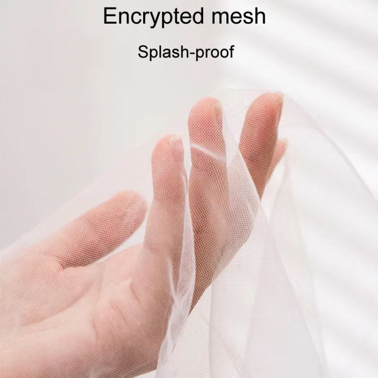 Encrypted Splashproof Birdcage Mesh Dust Blocking Accessory Parrot Octopus Screen Cage Covers, Size: L - White
