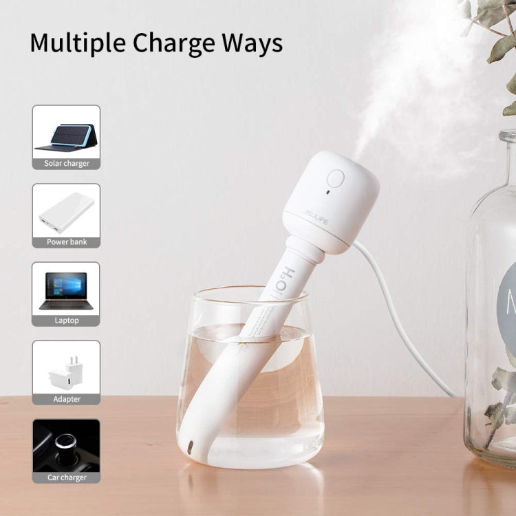 JisuLife JB07 Wireless High Mist Portable Humidifier, No Water Tank, Color: White 1100mAh