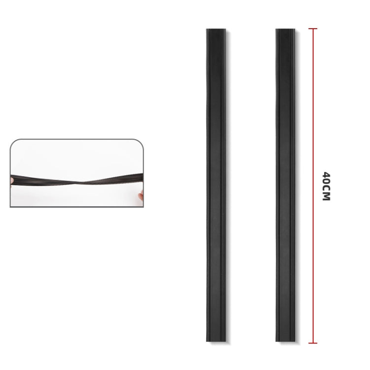 1pair Car Side Window Wipers Removing Water Mist Universal Rubber Strips