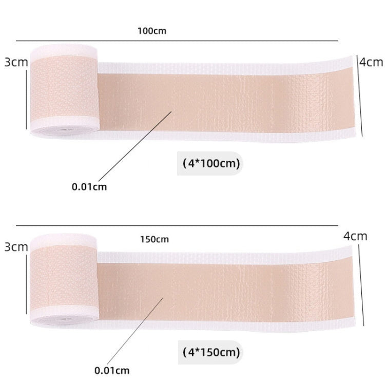 Silicone Skin Scar Invisible Self-Adhesive Cover Stickers Tattoo Acne Pits Breathable Waterproof Cuttable Concealer Stickers, Color: Skin Color 4x100cm