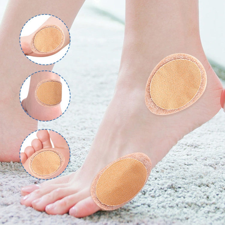 2pcs /Set Felt Chicken Eye Stickers Foot Callus Anti Abrasion Blister Stickers High Heels Soft Plantar Stickers - Skin Color
