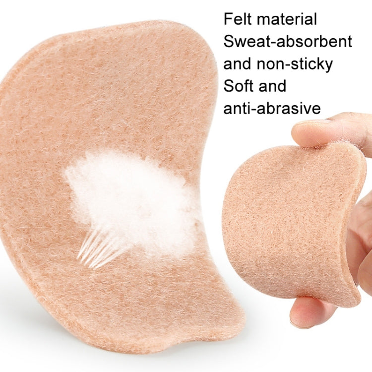 2pcs /Set Felt Tongue Stickers Soft Rebound Self-Adhesive Forefoot Pads, Size: L 8.5x6.5x0.3cm