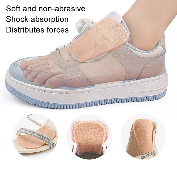 2pcs /Set Felt Tongue Stickers Soft Rebound Self-Adhesive Forefoot Pads, Size: S 7.5x5x0.3cm