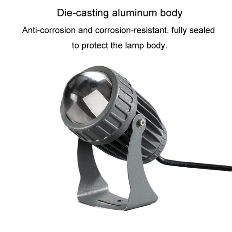 10W One Beam LED Spotlight Outdoor Waterproof Lighting Pillar Wall Light Remote Landscape Lamp, Color: Choose 1 of 5 Colors