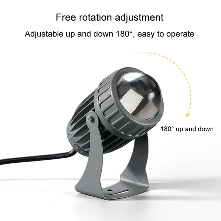 10W One Beam LED Spotlight Outdoor Waterproof Lighting Pillar Wall Light Remote Landscape Lamp, Color: Choose 1 of 3 Colors