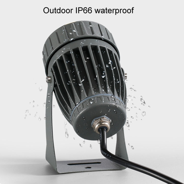 10W One Beam LED Spotlight Outdoor Waterproof Lighting Pillar Wall Light Remote Landscape Lamp, Color: Choose 1 of 3 Colors