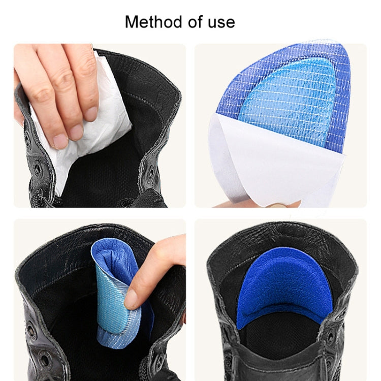1pair Sneakers Martin Boots Anti-Abrasion Heel Stickers Heel Invisible Self-Adhesive Shoe Stickers, Color: White Thick