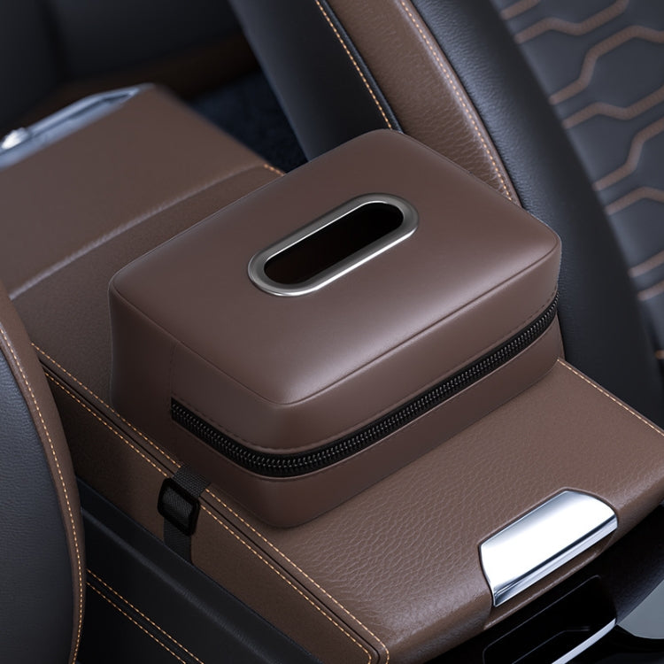 Car Seat Armrest Tissue Box Sun Visor Seat Back Hanging Paper Bag