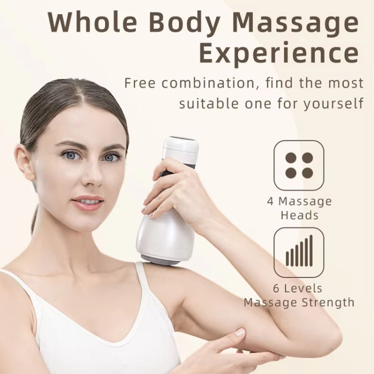 Body Slimming Apparatus Full Body Massage Belly Kneader Fat Loss Instrument - 白色