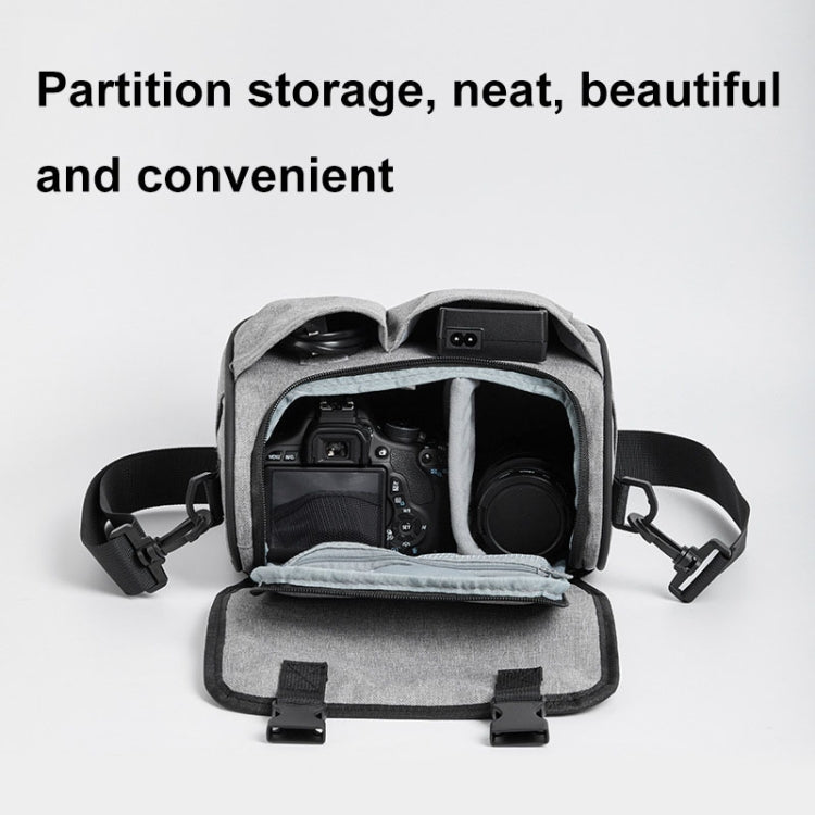 Baona BN-H017 Photography SLR / Micro Single Cross-Body Camera Storage Bag, Color: M Gray
