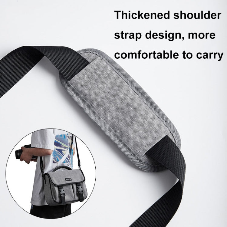 Baona BN-H017 Photography SLR / Micro Single Cross-Body Camera Storage Bag, Color: S Gray