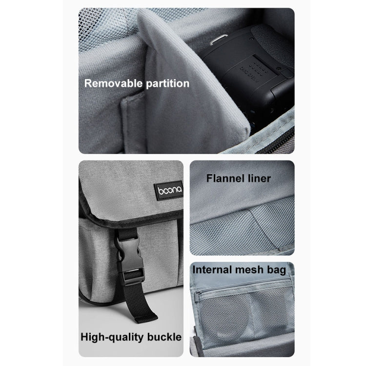 Baona BN-H017 Photography SLR / Micro Single Cross-Body Camera Storage Bag, Color: L Gray