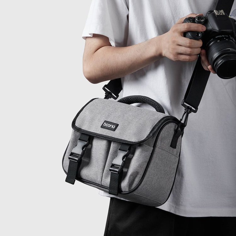 Baona BN-H017 Photography SLR / Micro Single Cross-Body Camera Storage Bag, Color: S Gray