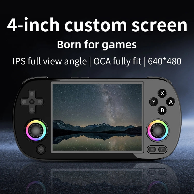 ANBERNIC RG40XXH WIFI Wireless Joystick Pocket Console HDMI Connection TV Online Sparring Game Console 64G - Blue