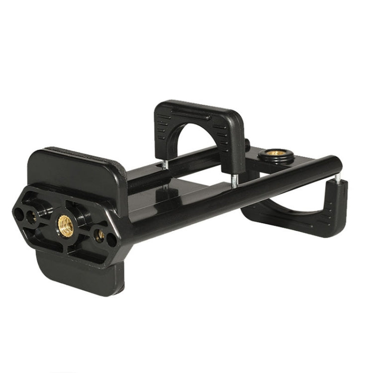 Desktop Live Dual-purpose Mobile Phone Holder Photography Tripod Tablet Clamp - Black