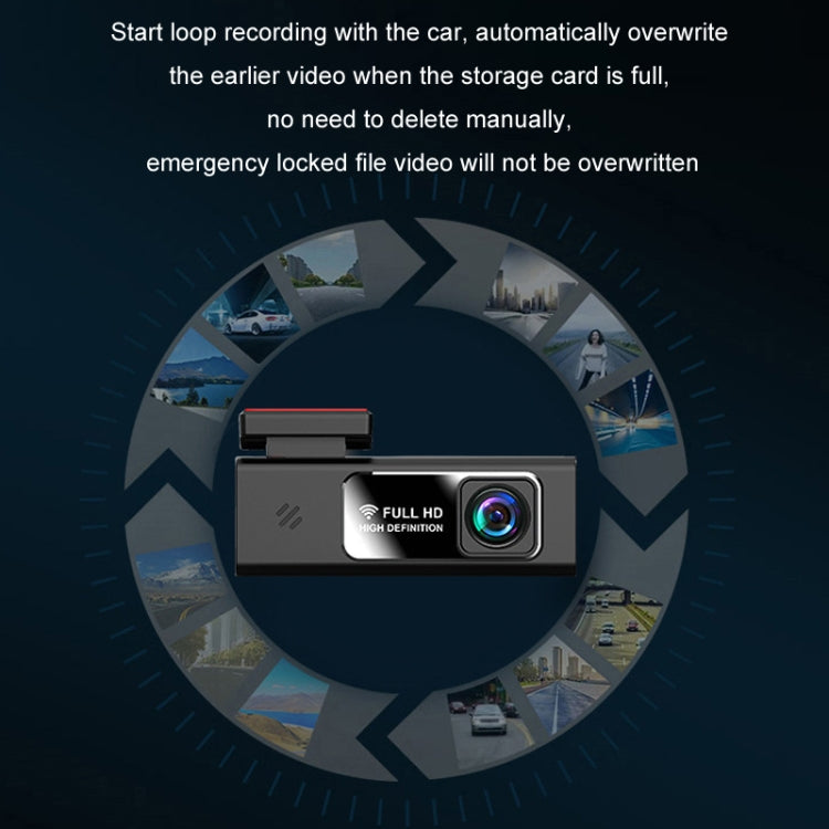 Mobile Phone WIFI Interconnection 2K Ultra-Clear Night Vision Hidden Driving Recorder, Version: Step-down Line - No TF Card
