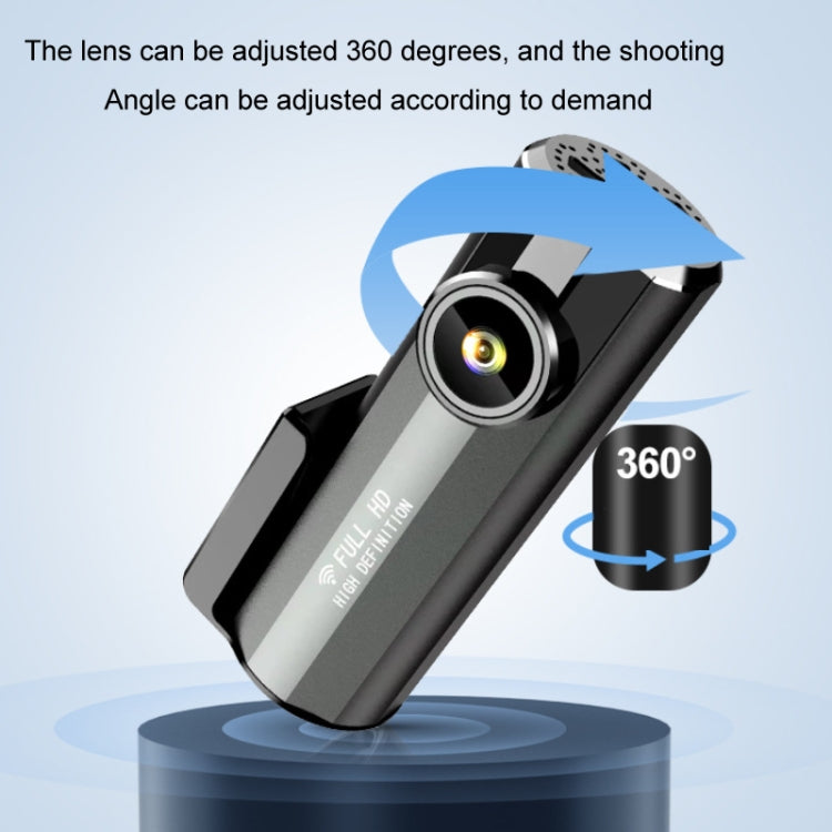 WIFI Mobile Phone 2K Ultra-Clear 360-Degree Rotating Driving Recorder, Version: Step-down Line - No TF Card