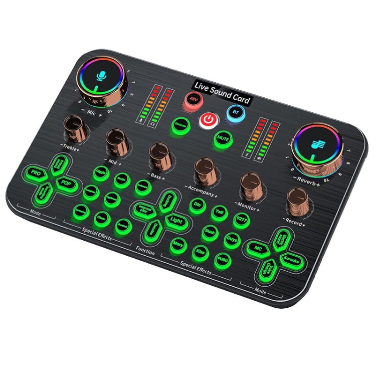 K600 48V English Version Live Dedicated Sound Card - Black