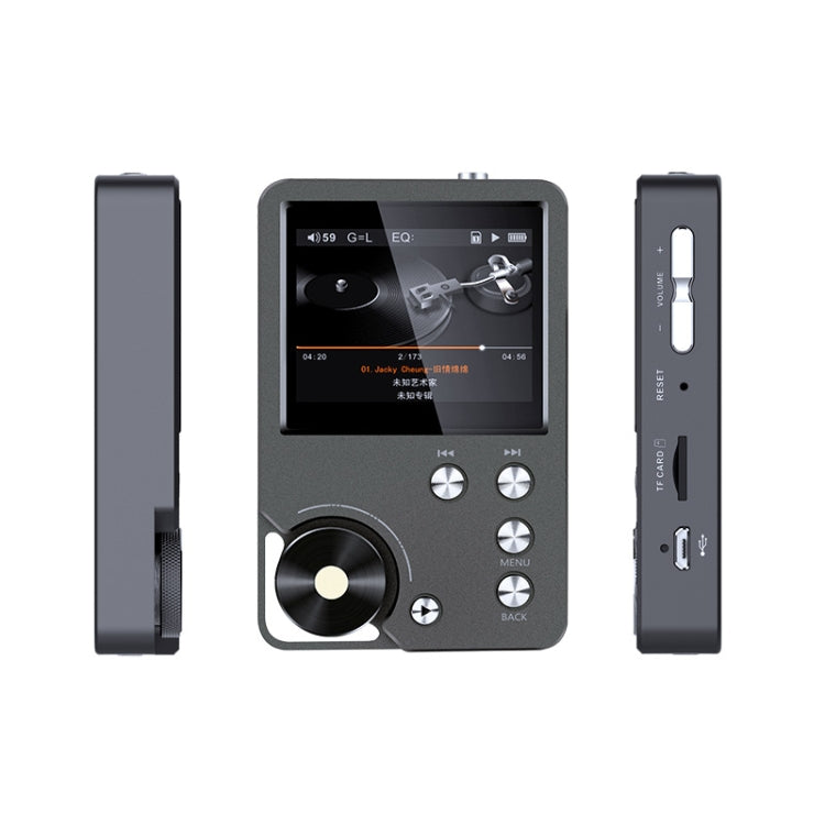 Without TF Card HIFI Lossless DSD256 Music Player Sports MP3 - Silver Gray