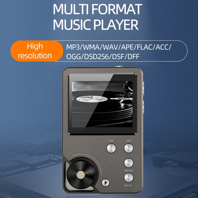 Without TF Card HIFI Lossless DSD256 Music Player Sports MP3 - Silver Gray