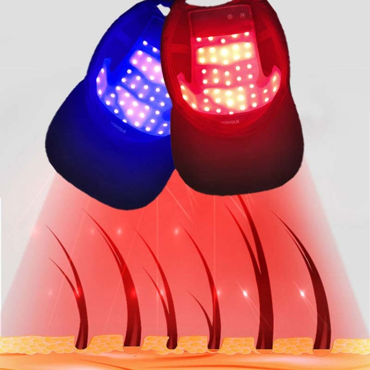 Red Blue Light Hair Care Apparatus Infrared Hair Tightening Apparatus Hair Care And Hair Nourishing Cap - Black