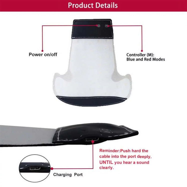 Red Blue Light Hair Care Apparatus Infrared Hair Tightening Apparatus Hair Care And Hair Nourishing Cap - Black