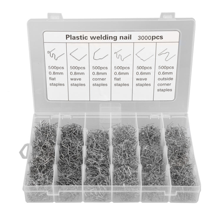 3000pcs /Set Boxed Car Bumper Broken Repair Welding Wire Nails