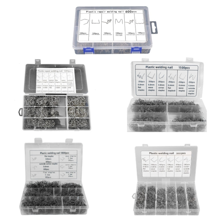 1500pcs /Set Boxed Car Bumper Broken Repair Welding Wire Nails