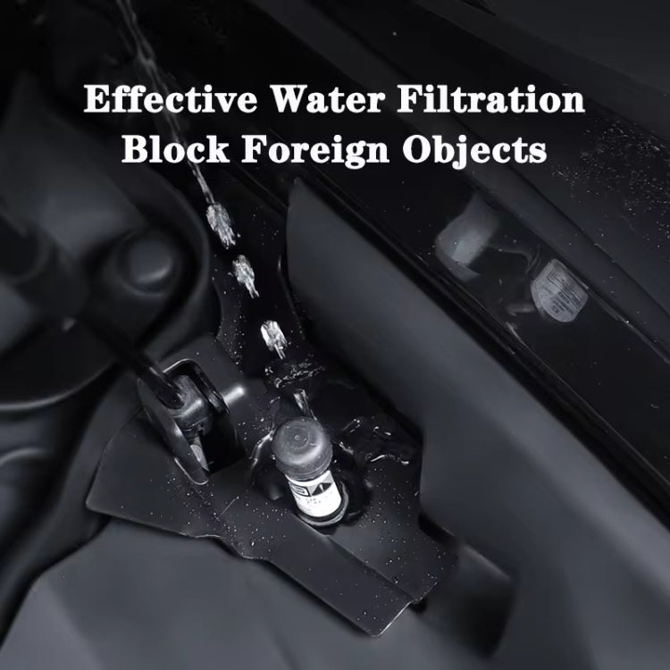 For 2024 Tesla Model 3 Left-hand Drive Front Hood With Full Anti-Blocking Water Channel - 2pcs /Set