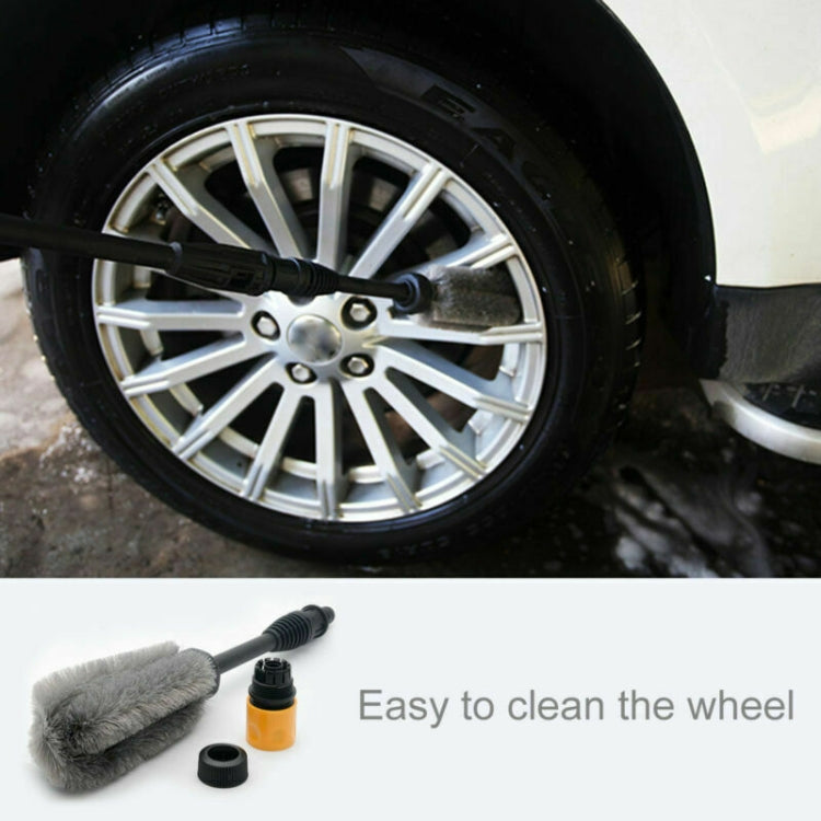 Wheel Hub Brush High Pressure Water-through Soft Bristle Cleaning Brush - 40x6x6cm