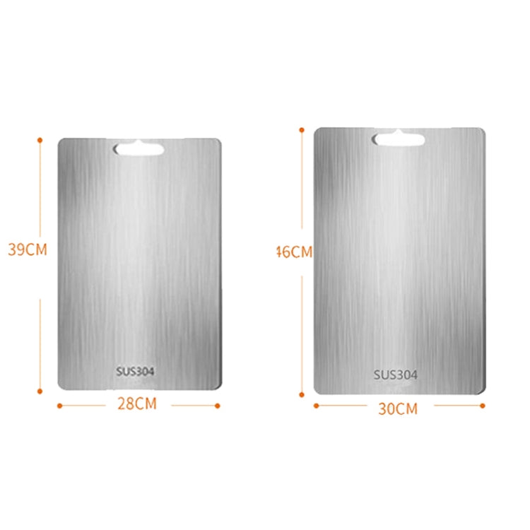 316 39x28cm Stainless Steel Anti-Bacterial Anti-Mold Board Home Kitchen Thickened Chopping Board