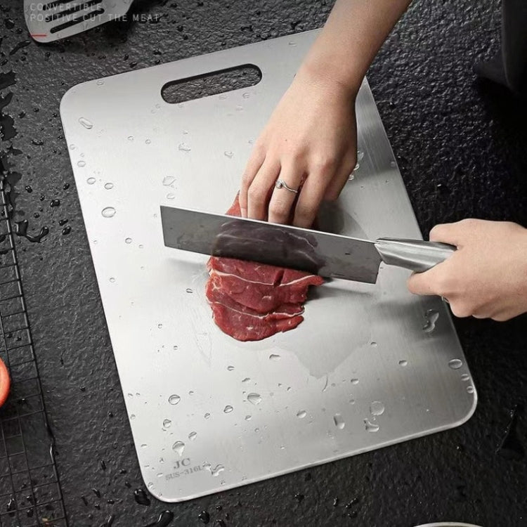 316 46x30cm Stainless Steel Anti-Bacterial Anti-Mold Board Home Kitchen Thickened Chopping Board