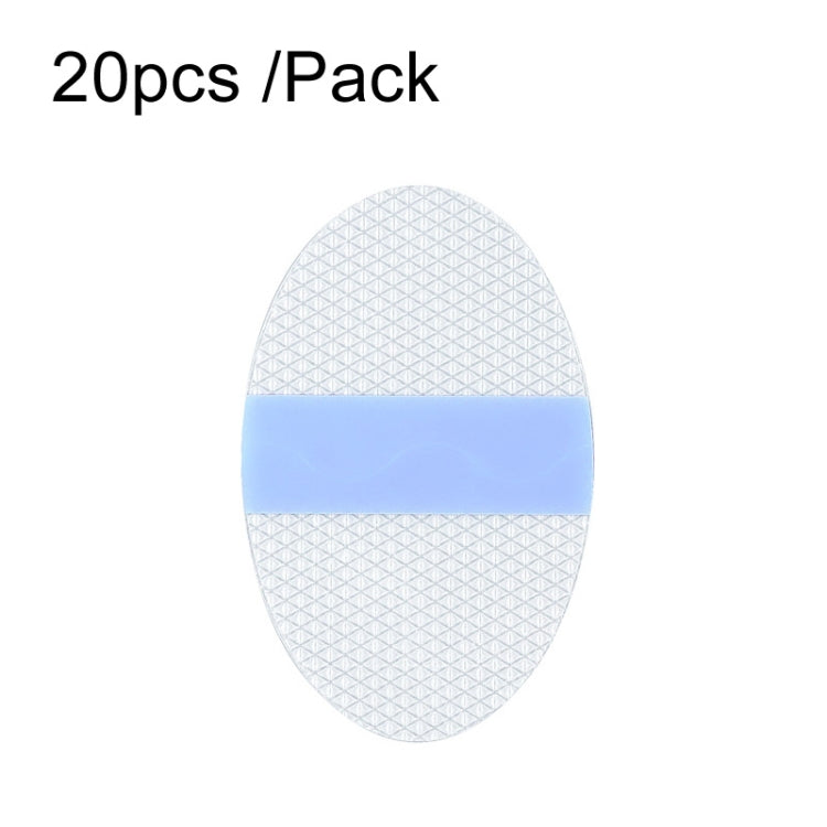 20pcs /Pack Oval Large PU Film Silicone Gel Waterproof Breathable Ear Patch