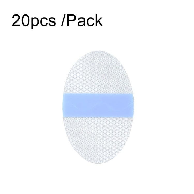20pcs /Pack Oval Small PU Film Silicone Gel Waterproof Breathable Ear Patch