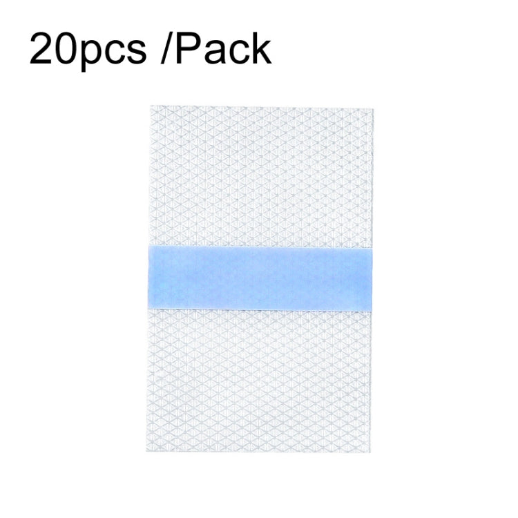 20pcs /Pack Square PU Film Silicone Gel Waterproof Breathable Ear Patch