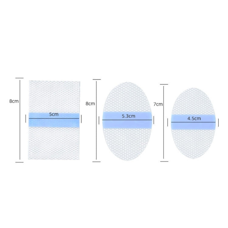 20pcs /Pack Oval Large PU Film Silicone Gel Waterproof Breathable Ear Patch